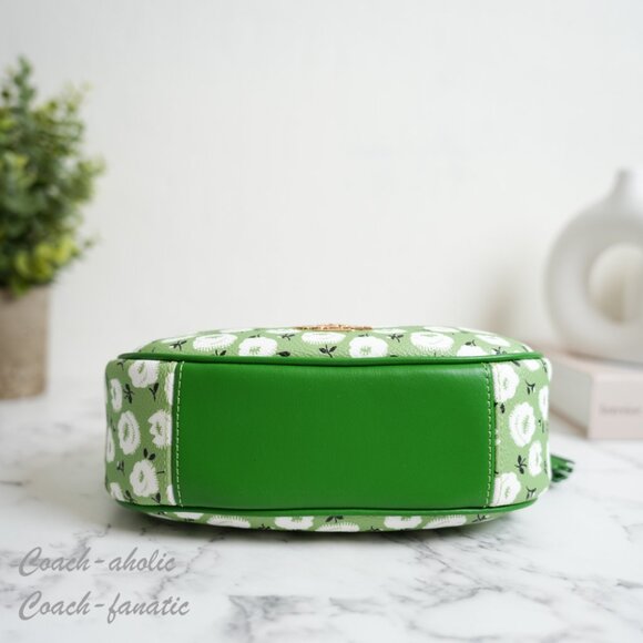 NWT Coach CBI58 Carmen Mini Crossbody Bag & CBL79 Zip Card Case With Floral SET - Picture 8 of 16